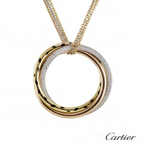 Cartier Trinity de Cartier Diamond Gold Pendant 0.88ct G/VS